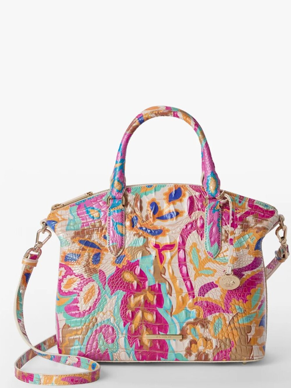 Brahmin $365 Duxbury Satchel Wanderlight Melbourne NWT!